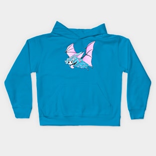 Neon Bat Graffiti Kids Hoodie